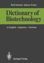 Cover: Dictionary of Biotechnology - Springer