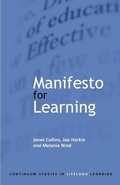 Cover: Manifesto for Learning - Continuum International Publishing Group Ltd.