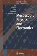 Cover: Mesoscopic Physics and Electronics - Springer