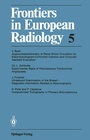 Cover: Frontiers in European Radiology - Springer