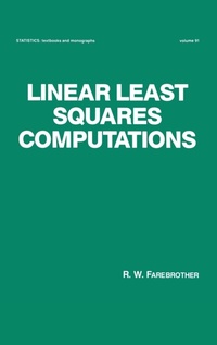 Abbildung von: Linear Least Squares Computations - CRC Press