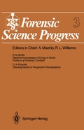 Cover: Forensic Science Progress - Springer