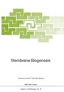 Cover: Membrane Biogenesis - Springer