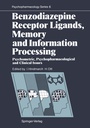 Cover: Benzodiazepine Receptor Ligands, Memory and Information Processing - Springer