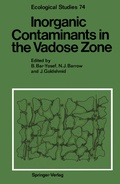 Cover: Inorganic Contaminants in the Vadose Zone - Springer