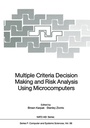 Cover: Multiple Criteria Decision Making and Risk Analysis Using Microcomputers - Springer