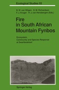Cover: Fire in South African Mountain Fynbos - Springer