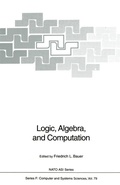 Cover: Logic, Algebra, and Computation - Springer