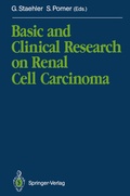 Cover: Basic and Clinical Research on Renal Cell Carcinoma - Springer