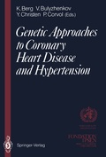 Cover: Genetic Approaches to Coronary Heart Disease and Hypertension - Springer