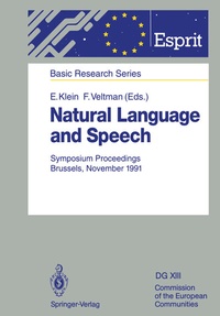 Enlarge image Cover: Natural Language and Speech - Springer