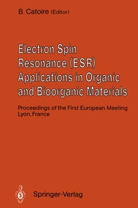 Abbildung von: Electron Spin Resonance (ESR) Applications in Organic and Bioorganic Materials - Springer