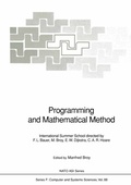 Cover: Programming and Mathematical Method - Springer