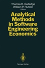 Cover: Analytical Methods in Software Engineering Economics - Springer