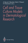 Cover: Cell and Tissue Culture Models in Dermatological Research - Springer