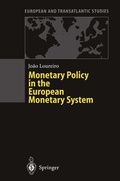 Cover: Monetary Policy in the European Monetary System - Springer