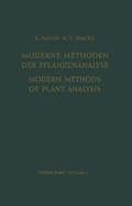 Cover: Modern Methods of Plant Analysis/Moderne Methoden der Pflanzenanalyse - Springer