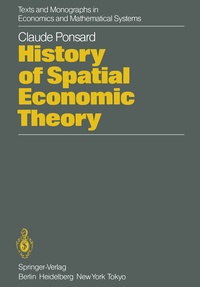 Enlarge image Cover: History of Spatial Economic Theory - Springer