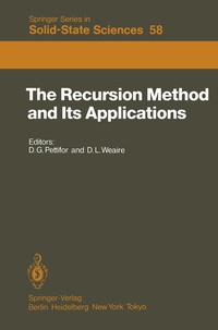 Enlarge image Cover: The Recursion Method and Its Applications - Springer