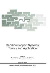 Enlarge image Cover: Decision Support Systems: Theory and Application - Springer