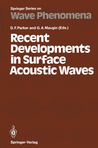 Abbildung von: Recent Developments in Surface Acoustic Waves - Springer