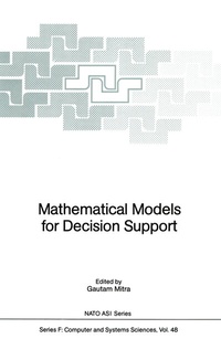 Enlarge image Cover: Mathematical Models for Decision Support - Springer