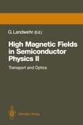 Cover: High Magnetic Fields in Semiconductor Physics II - Springer