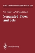 Cover: Separated Flows and Jets - Springer