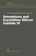Cover: Amorphous and Crystalline Silicon Carbide IV - Springer