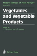 Cover: Vegetables and Vegetable Products - Springer
