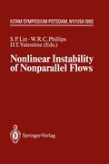 Cover: Nonlinear Instability of Nonparallel Flows - Springer