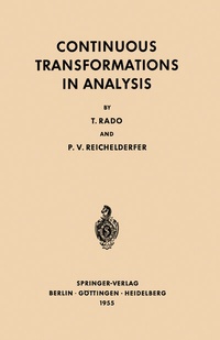 Abbildung von: Continuous Transformations in Analysis - Springer
