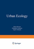 Cover: Urban Ecology - Springer