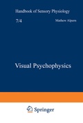 Cover: Visual Psychophysics - Springer