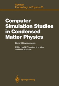 Enlarge image Cover: Computer Simulation Studies in Condensed Matter Physics - Springer