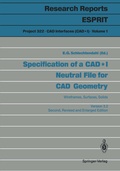 Cover: Specification of a CAD * I Neutral File for CAD Geometry - Springer