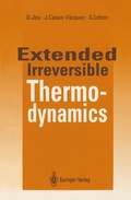 Cover: Extended Irreversible Thermodynamics - Springer