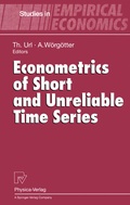 Cover: Econometrics of Short and Unreliable Time Series - Physica