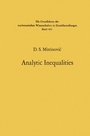 Cover: Analytic Inequalities - Springer