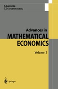 Cover: Advances in Mathematical Economics - Springer