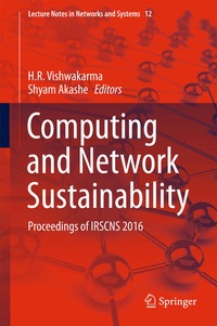 Enlarge image Cover: Computing and Network Sustainability - Springer