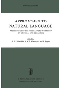 Cover: Approaches to Natural Language - Springer