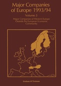 Cover: Major Companies of Europe 1993/94 - Springer