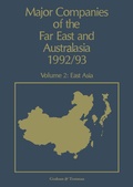 Cover: Major Companies of The Far East and Australasia 1992/93 - Springer