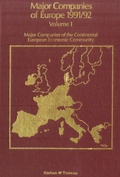 Cover: Major Companies of Europe 1991-1992 Vol. 1 : Major Companies of the Continental European Community - Springer