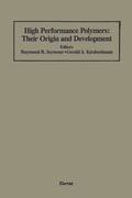 Cover: High Performance Polymers: Their Origin and Development - Springer