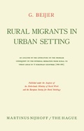 Cover: Rural migrants in urban setting - Springer