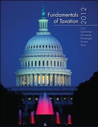 Enlarge image Cover: Fundamentals of Taxation 2012 Edition - McGraw-Hill Professional