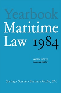 Abbildung von: Yearbook Maritime Law - Springer
