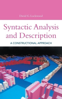 Enlarge image Cover: Syntactic Analysis and Description - Continuum International Publishing Group Ltd.